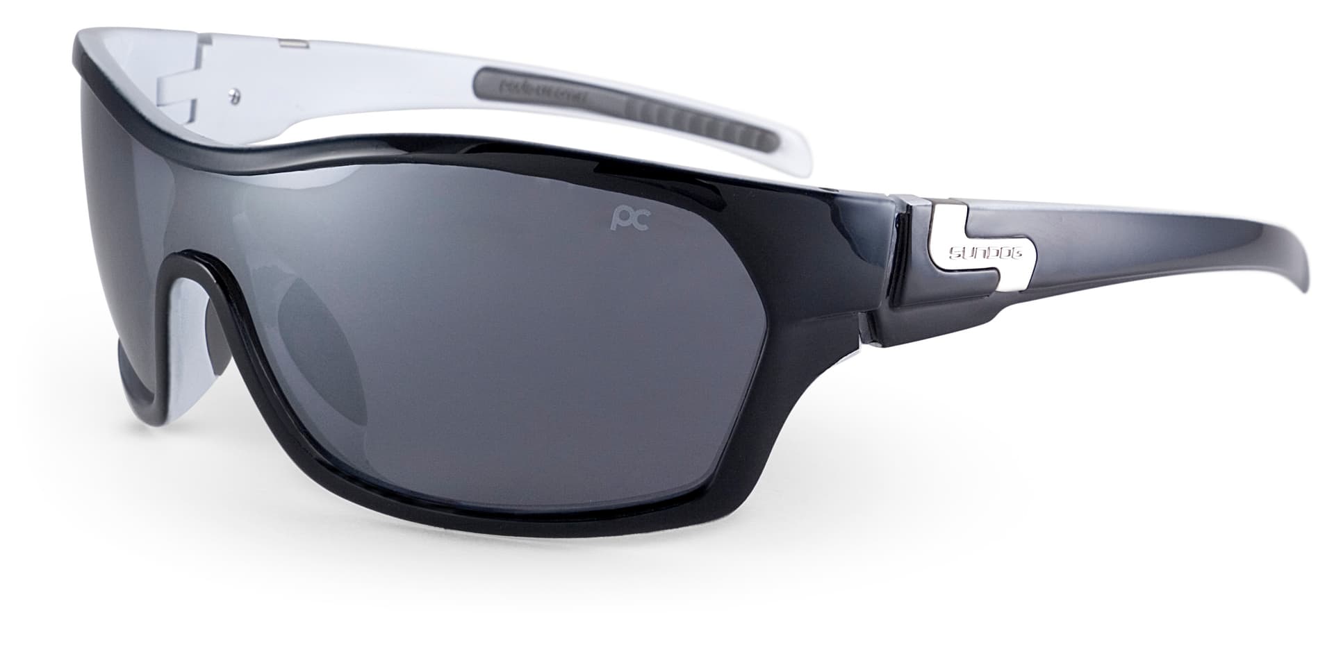 Strive Women's Sunglasses - Shiny Black/White/Smoke