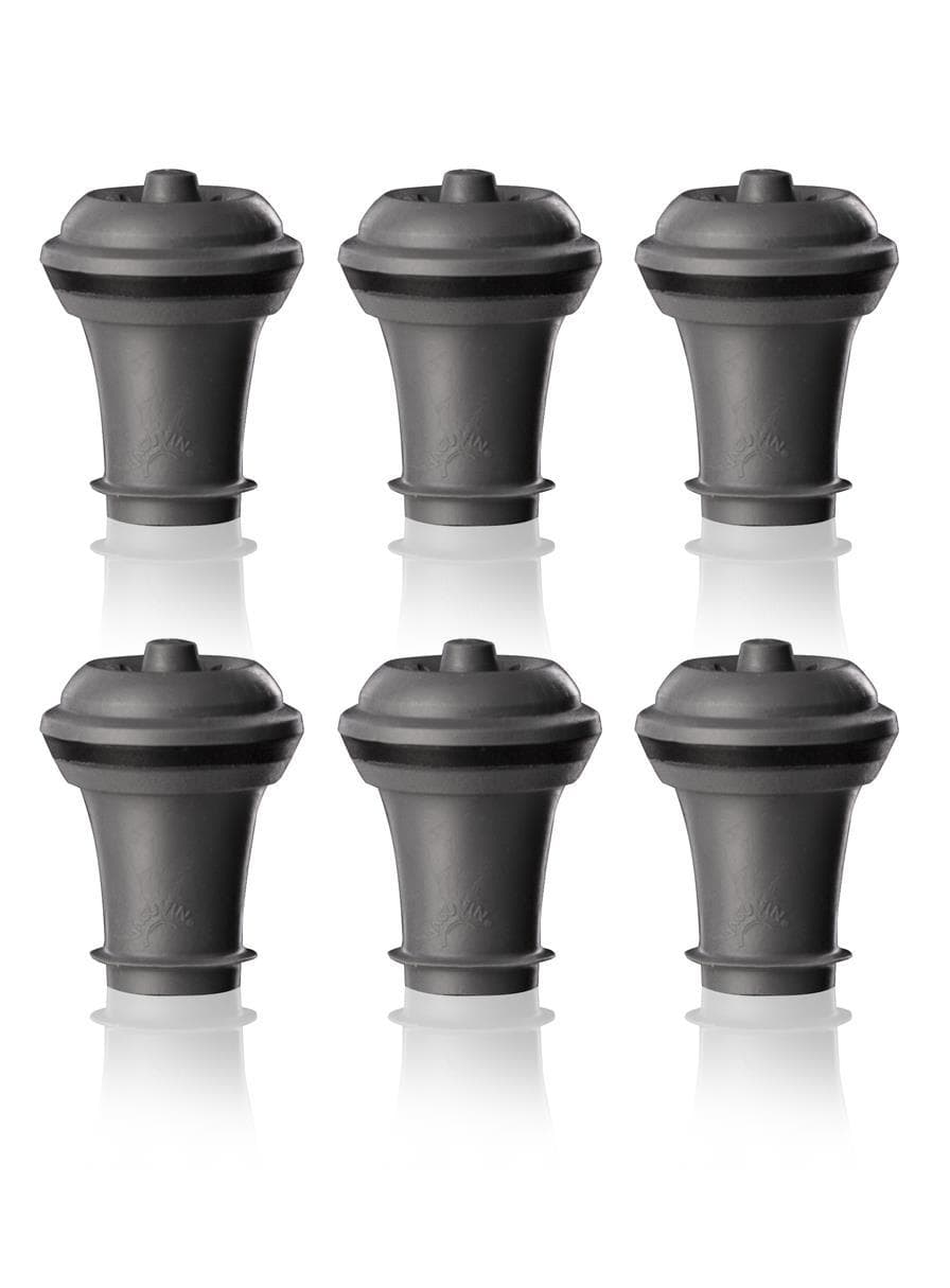 Vacu Vin Wine Stoppers Set of 6 - Grey