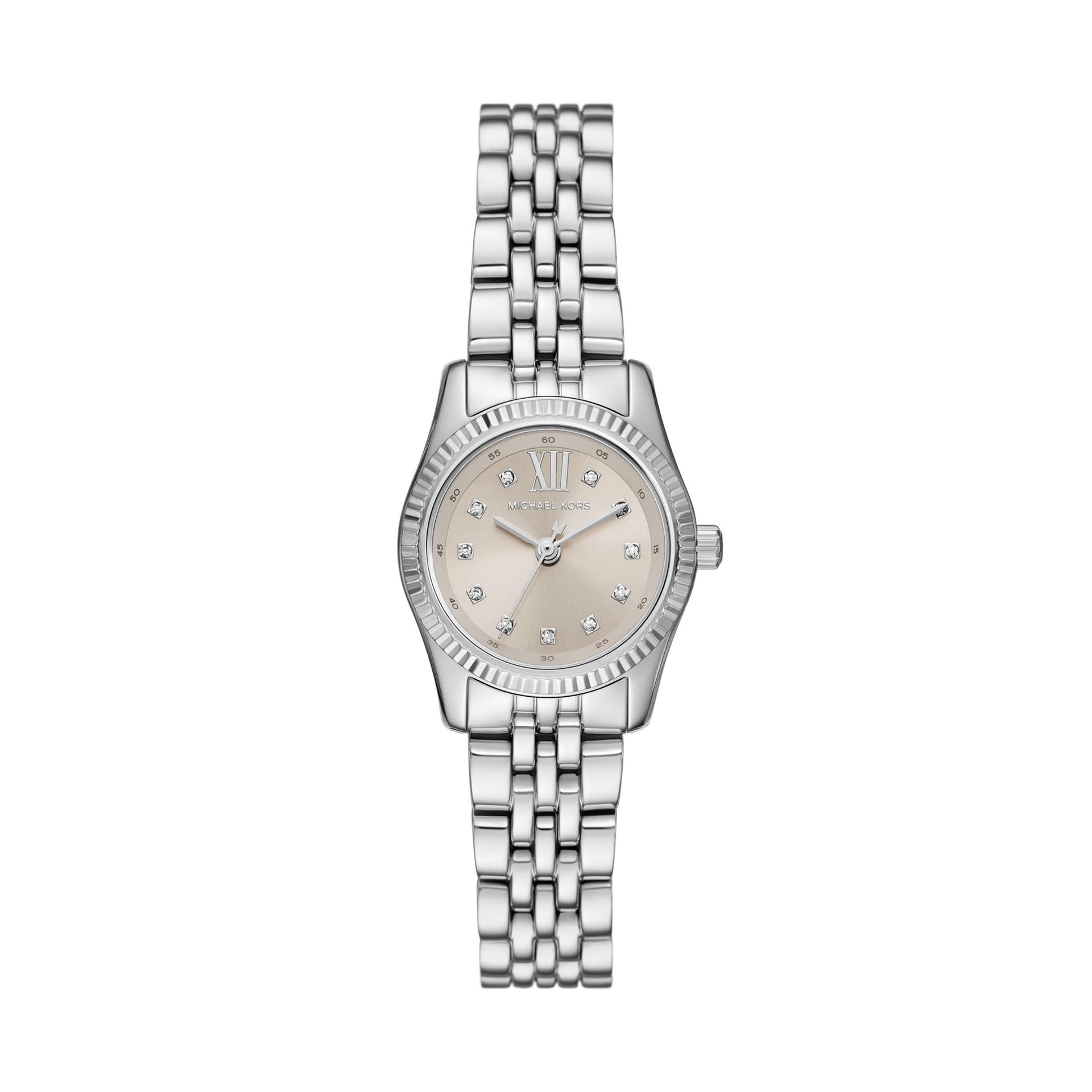 Women's Petite Lexington Pave Silver-Tone Watch