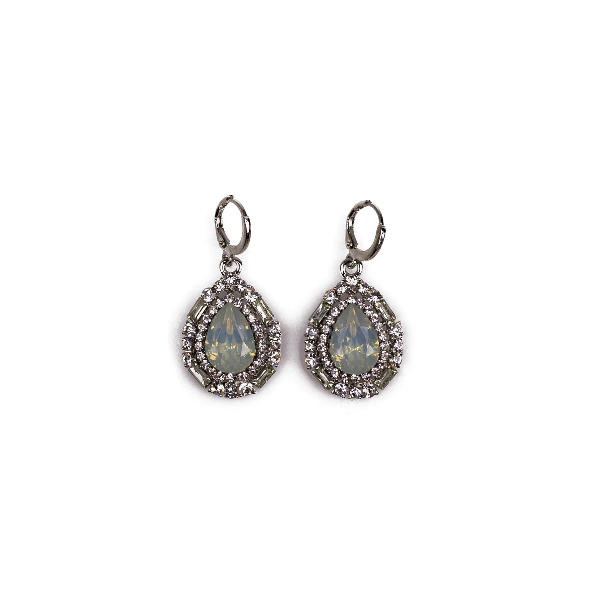 Art Deco Drop Earrings in Clear
