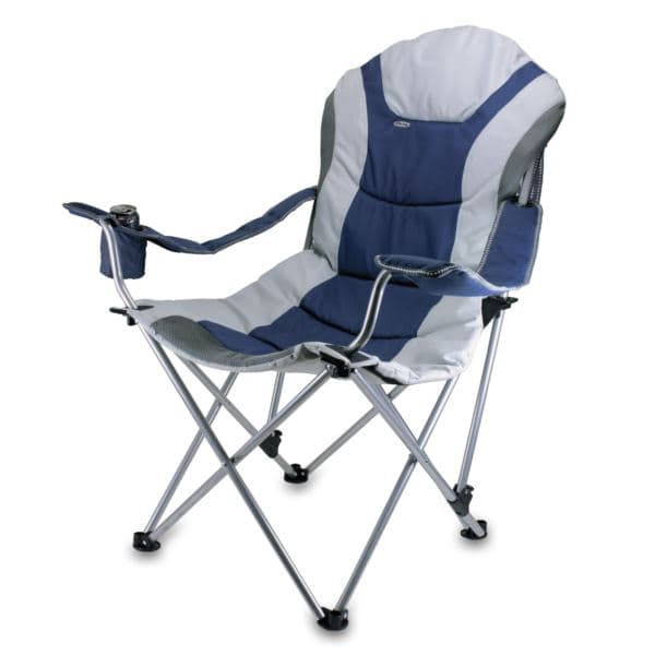 Reclining Camp Chair - Sage Green with Gray Accents