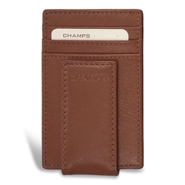 Onyx Leather Mag Card Case Size 2.75"x4.5"