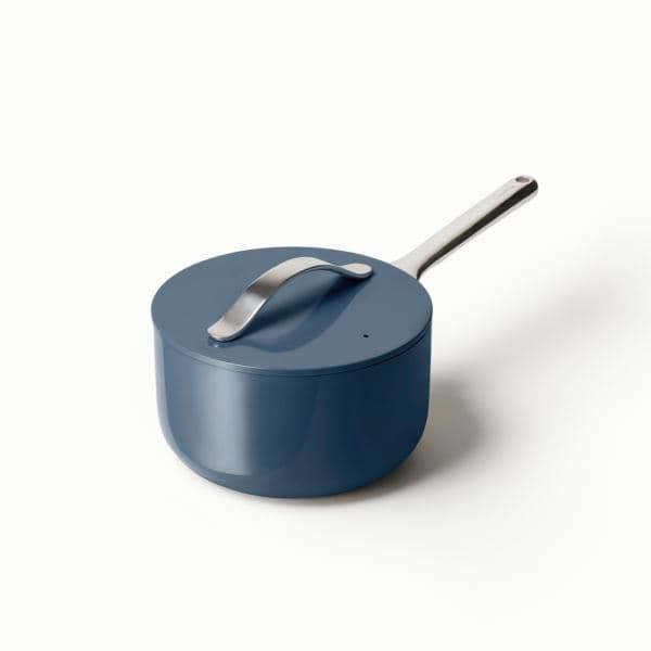 3qt Nonstick Ceramic Saucepan Navy