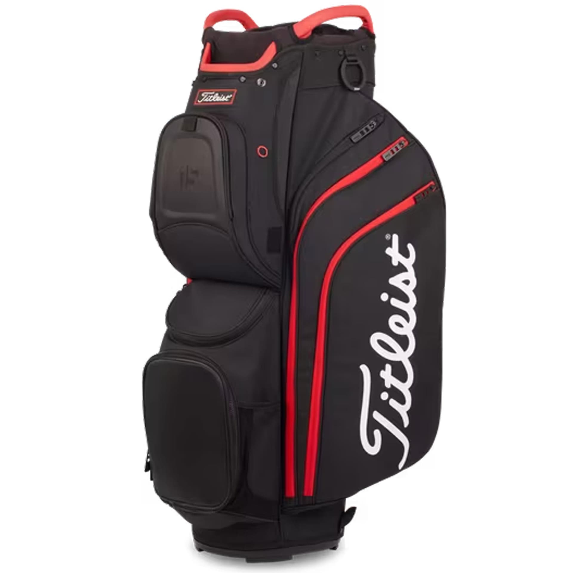 Titleist Cart 15 Cart Bag - Black/Black/Red
