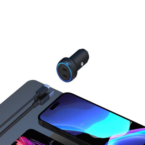 Phonesuit Novo - USB-C/A Car Charger - 60W