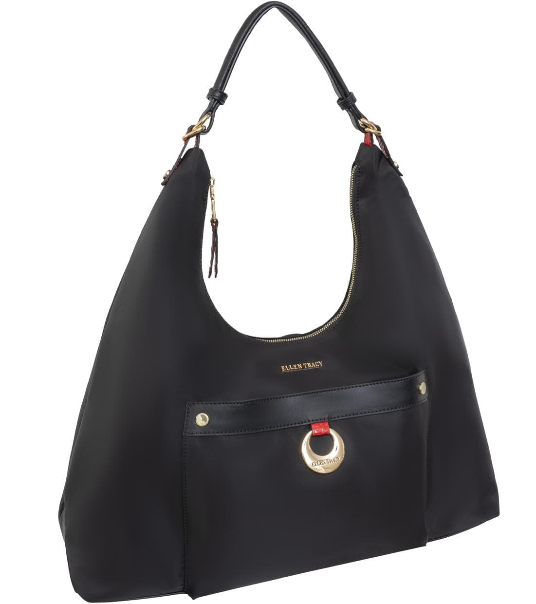 Twill Nylon Hobo Bag