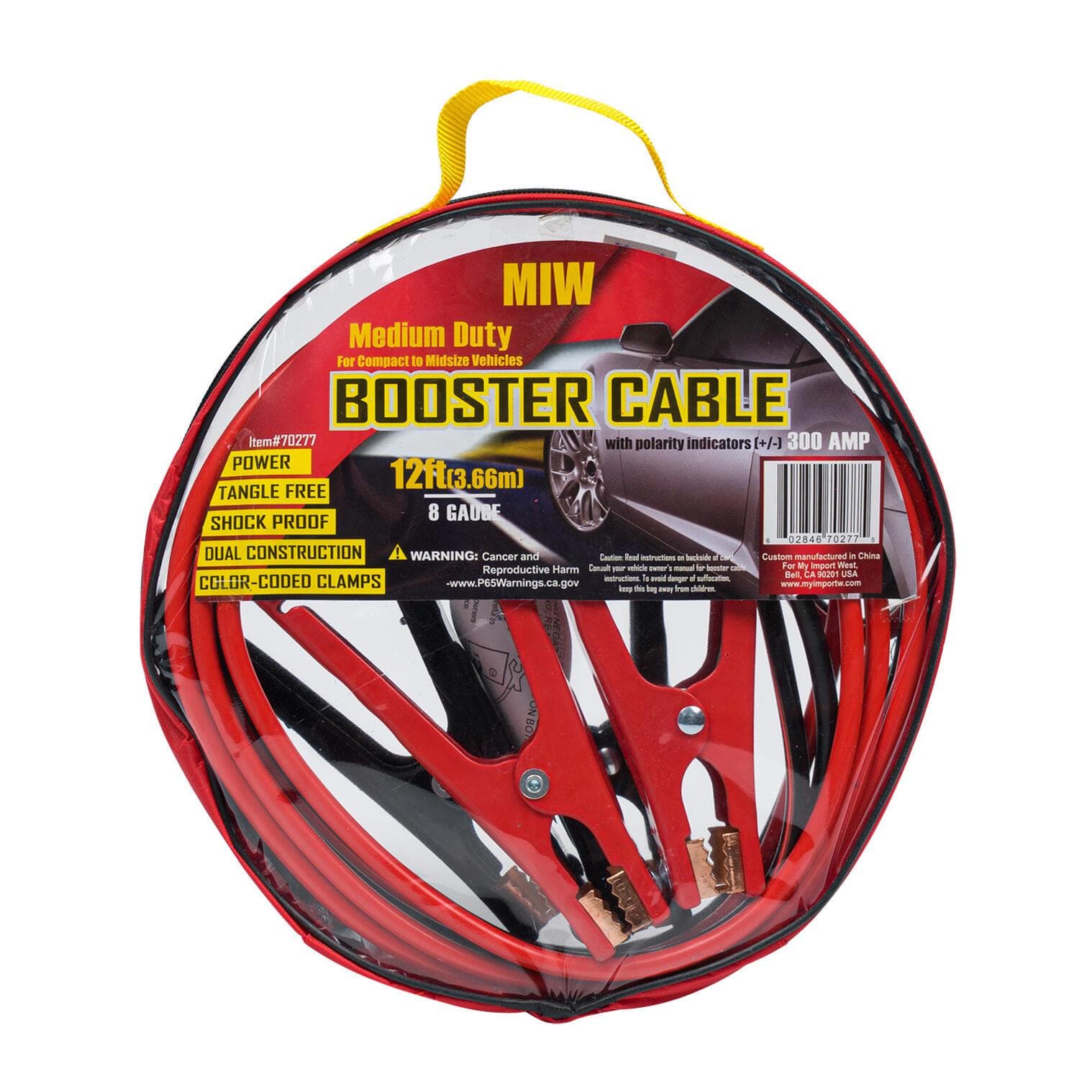 12 foot 300 AMP rated Booster Cable