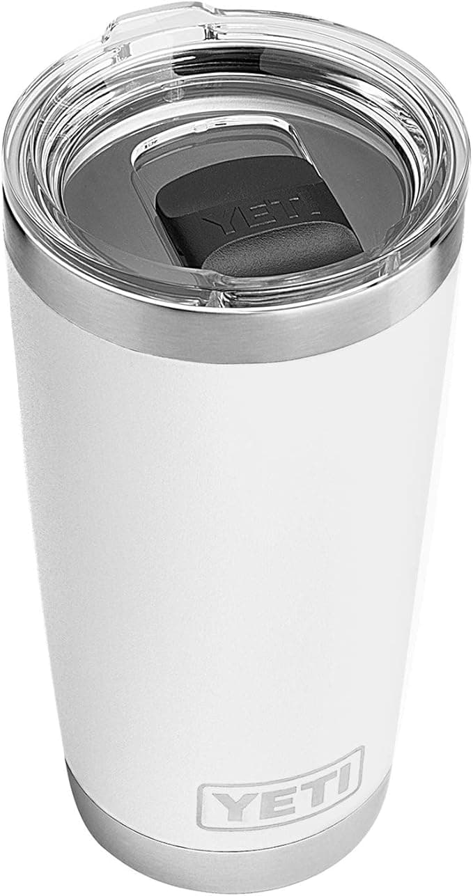 Yeti Rambler 20 oz Tumbler White w Magslider Lid