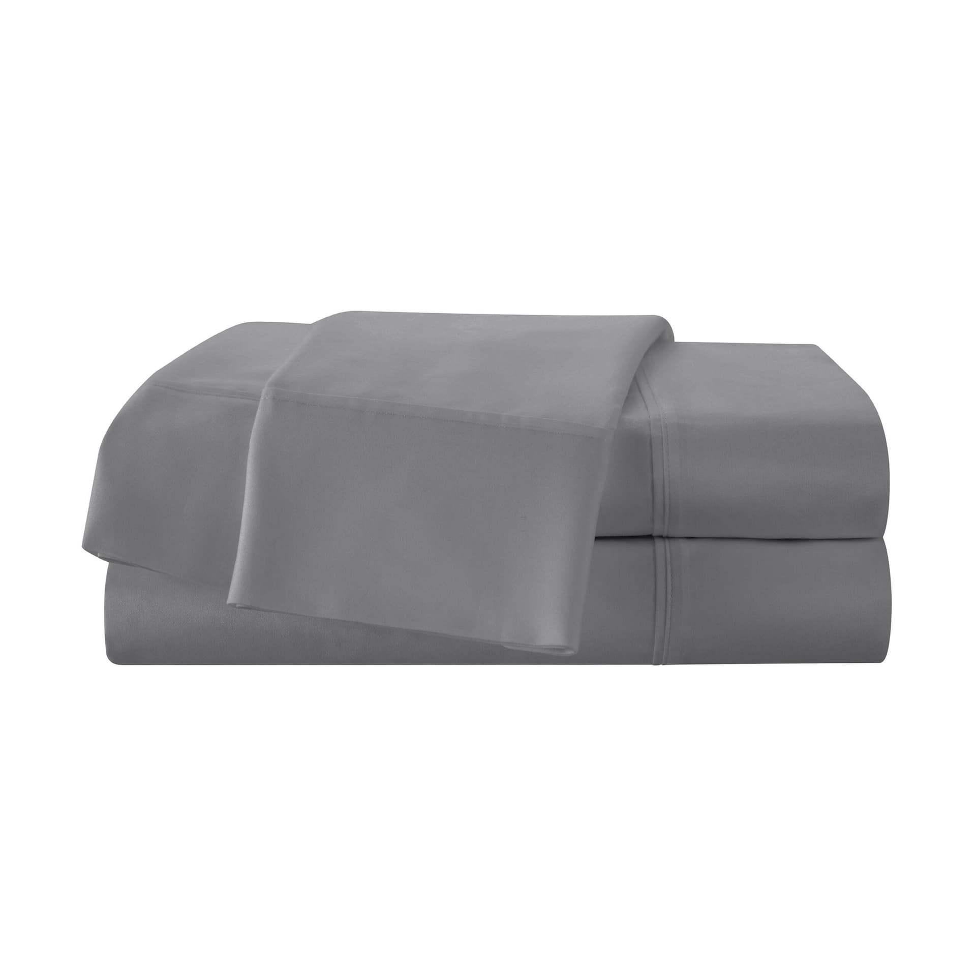 T400 Solid Cotton Sateen Sheet Set Size Queen