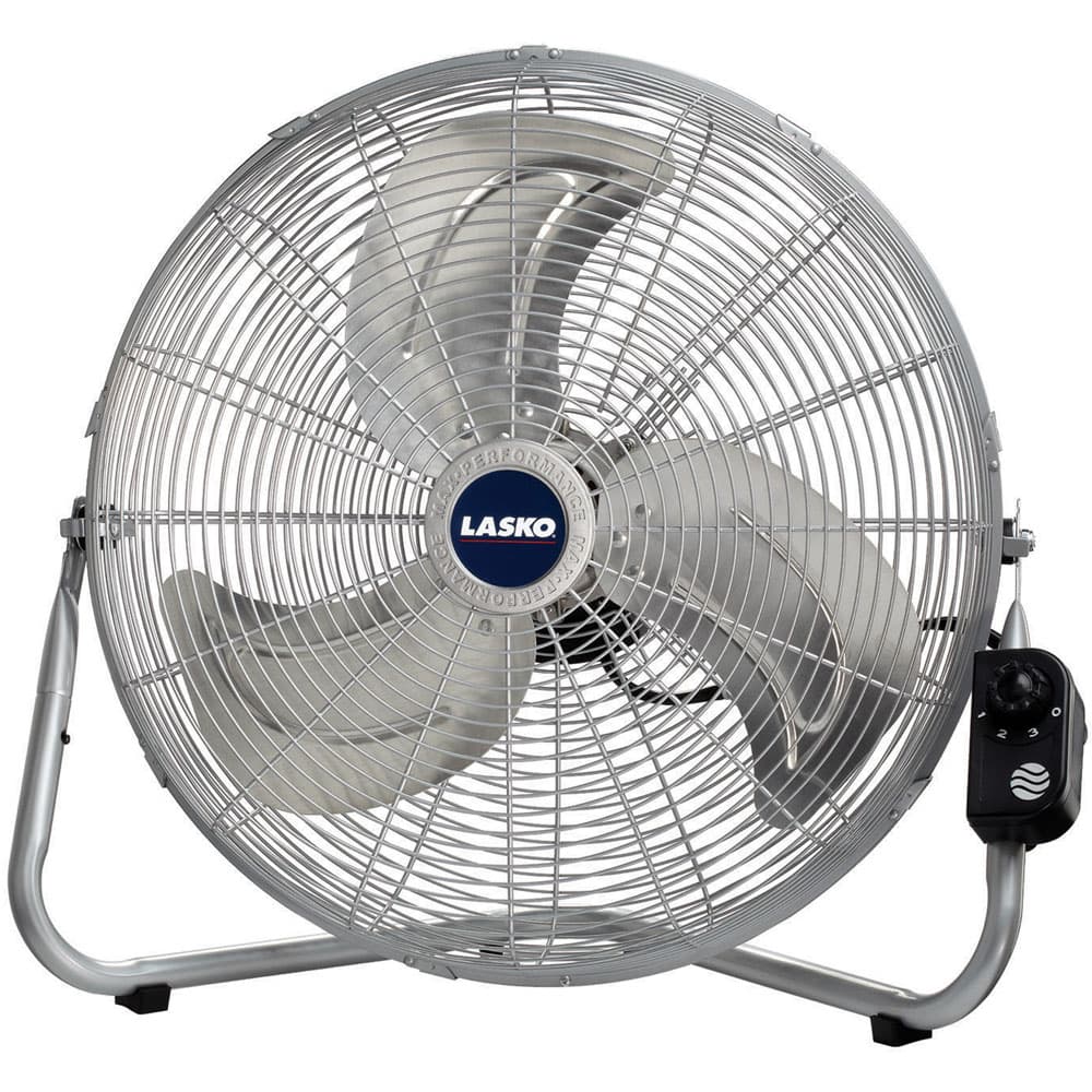 20 In. High Velocity Floor Fan with QuickMount in Silver