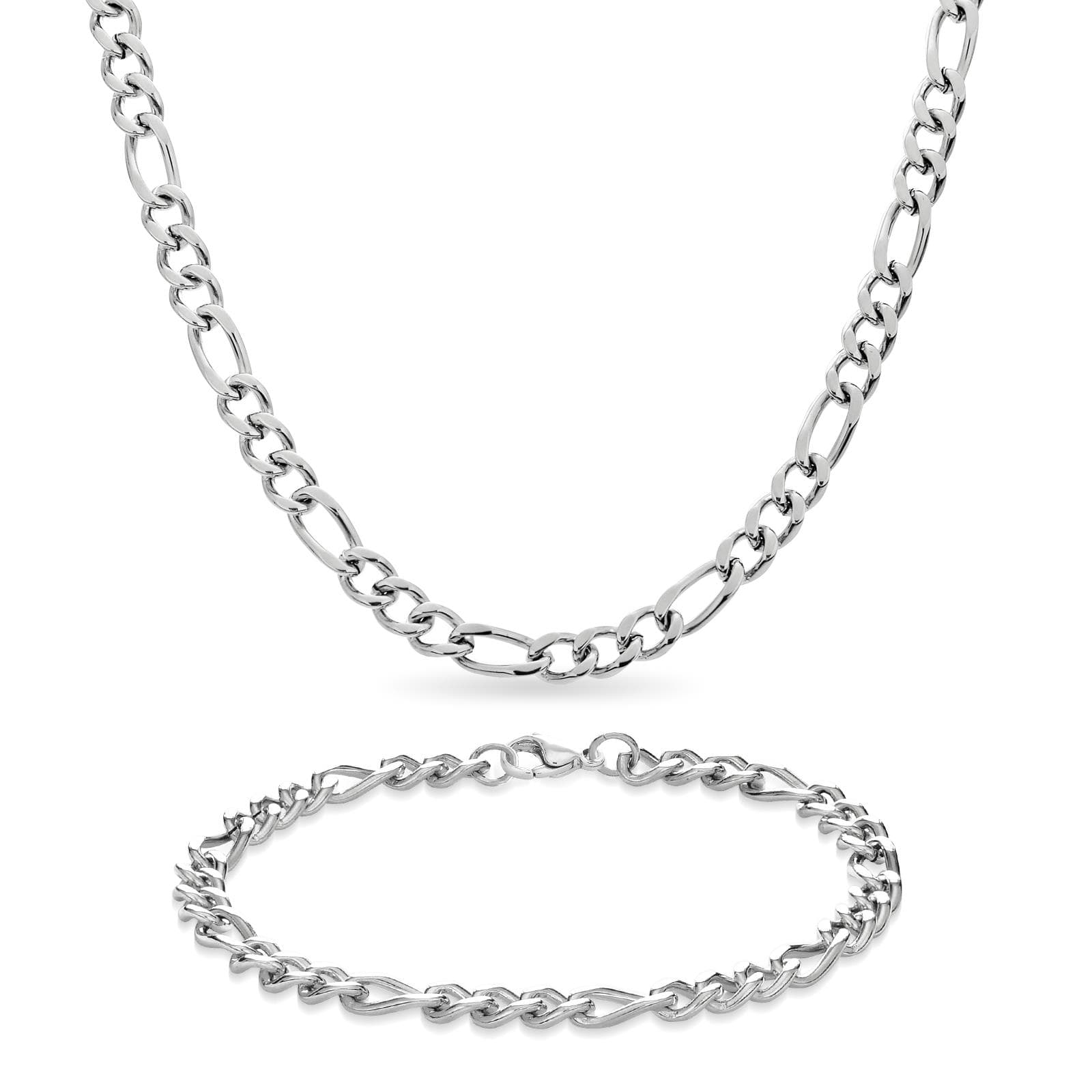 Gents Figaro Bracelet & Necklace Set