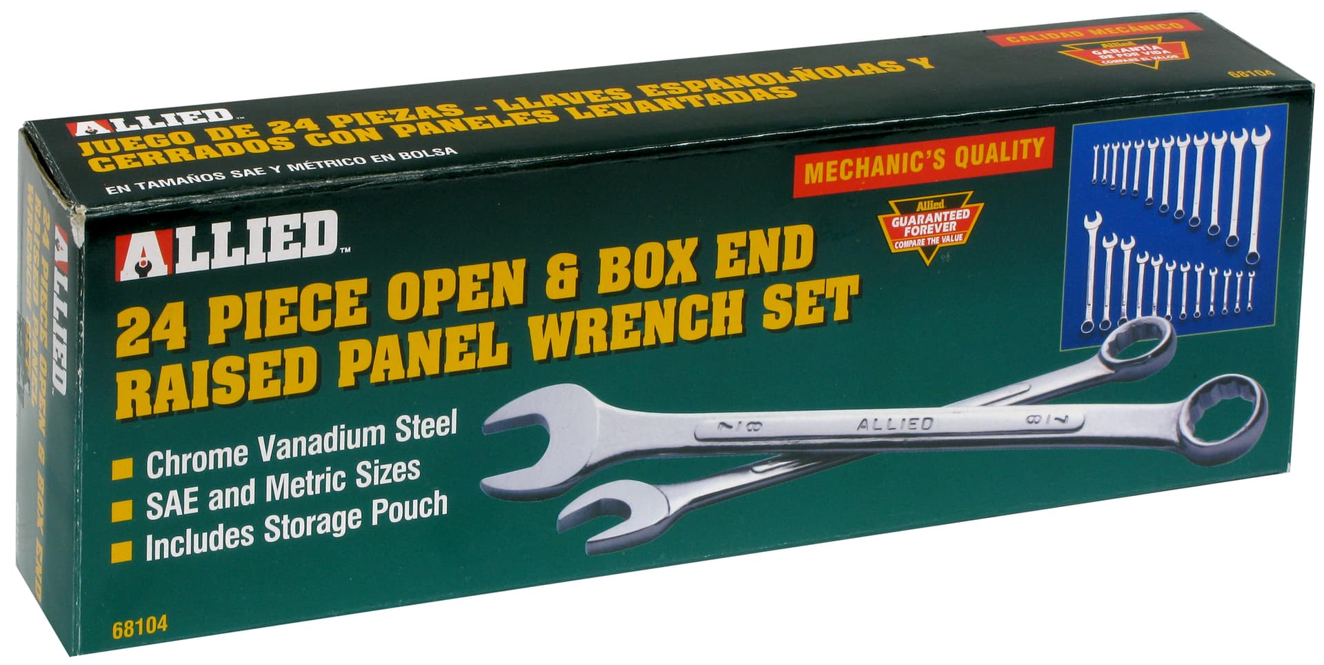 24-Piece SAE and Metric Wrench Set