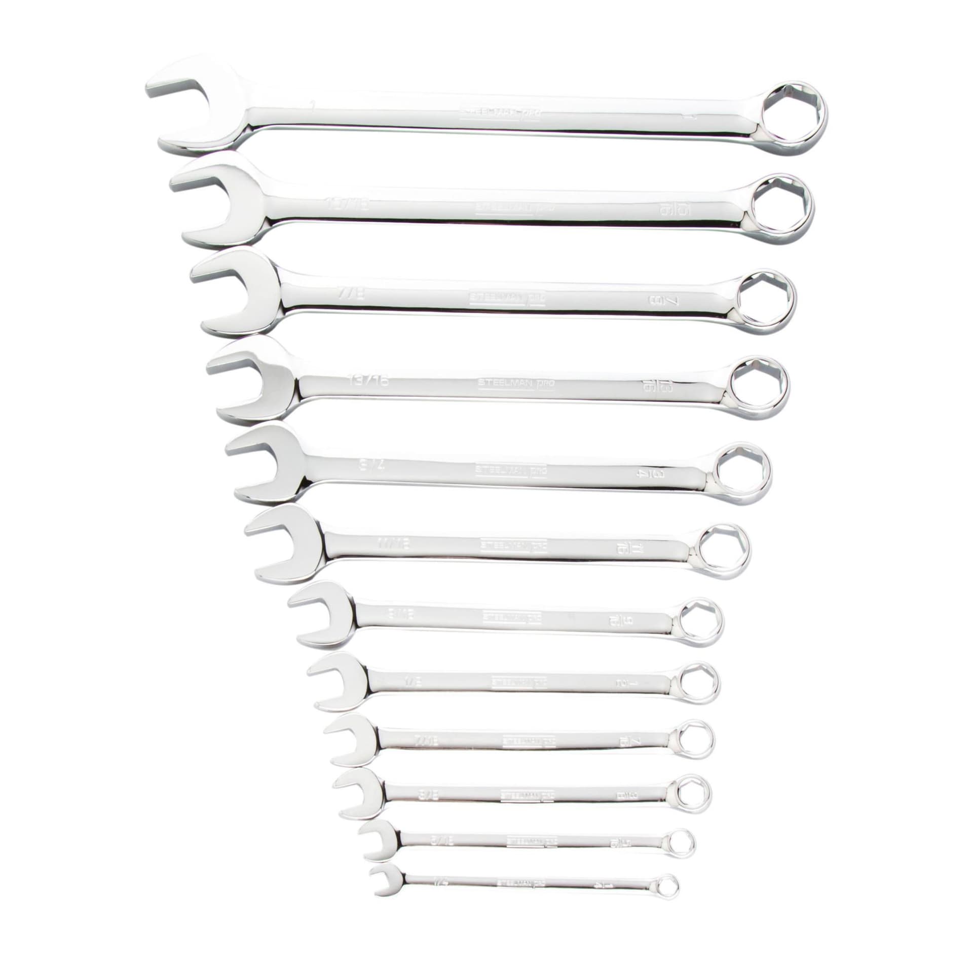 Steelman 12pc SAE 6-Point Combination Wrench Set