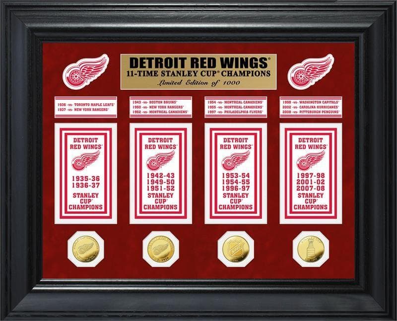 Detroit Red Wings 11X Champions Deluxe Banner Collection