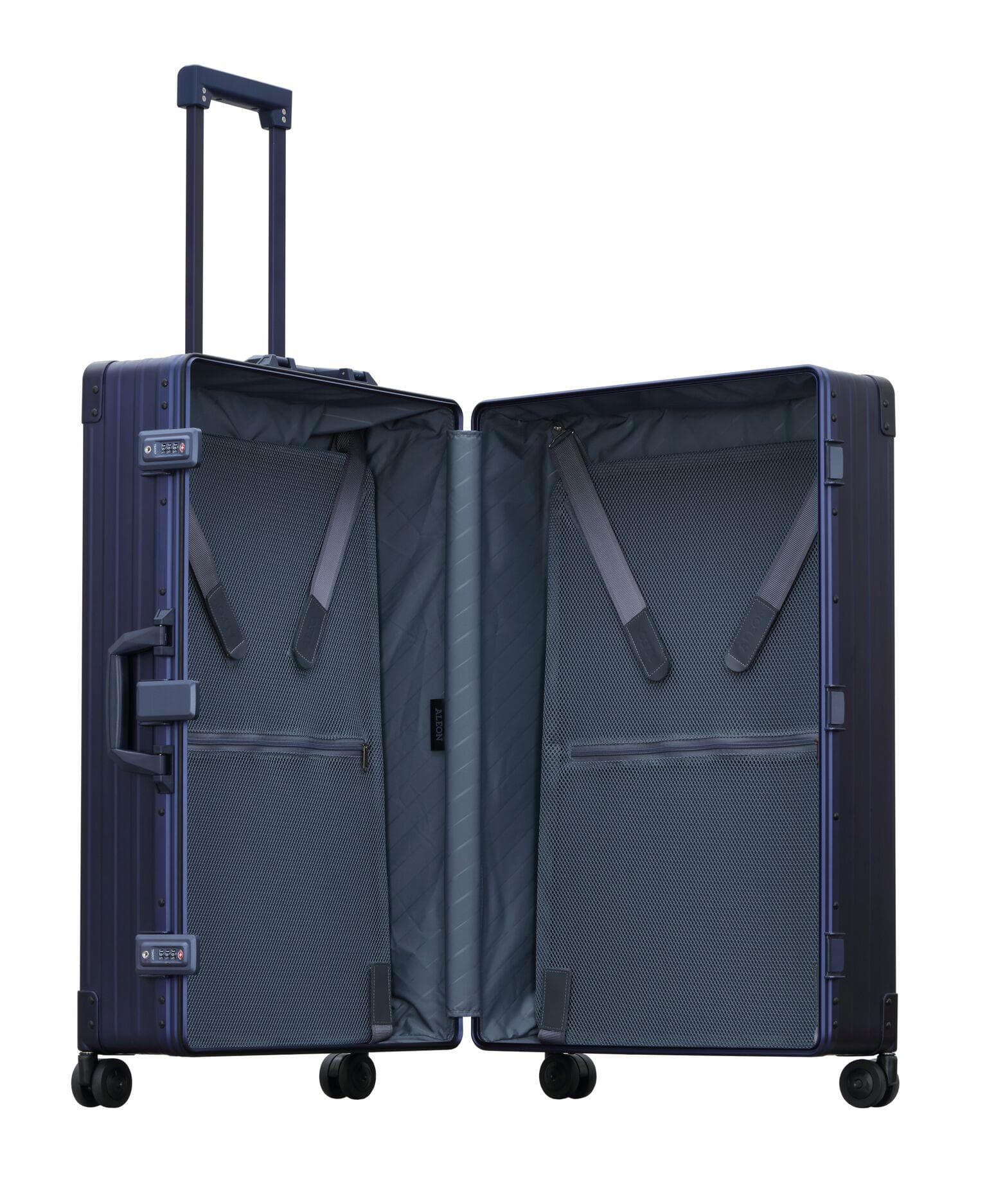Aleon 30" Macro Traveler Aluminum Hardside Checked Luggage (Sapphire) Blue
