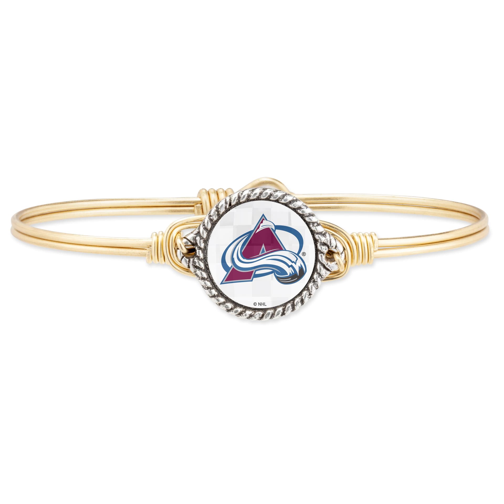 Colorado Avalanche Bangle Bracelet Size Regular