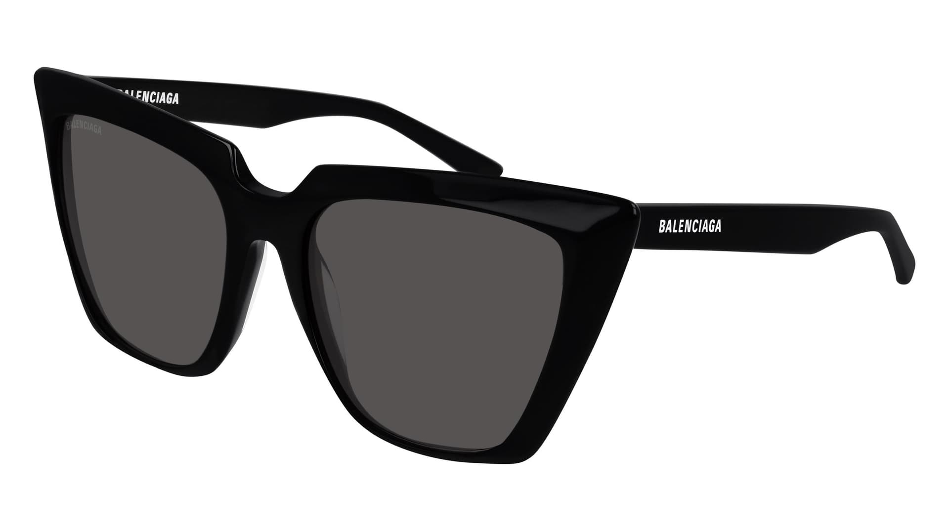 Women's Squared Cat Eye Sunglasses - Black