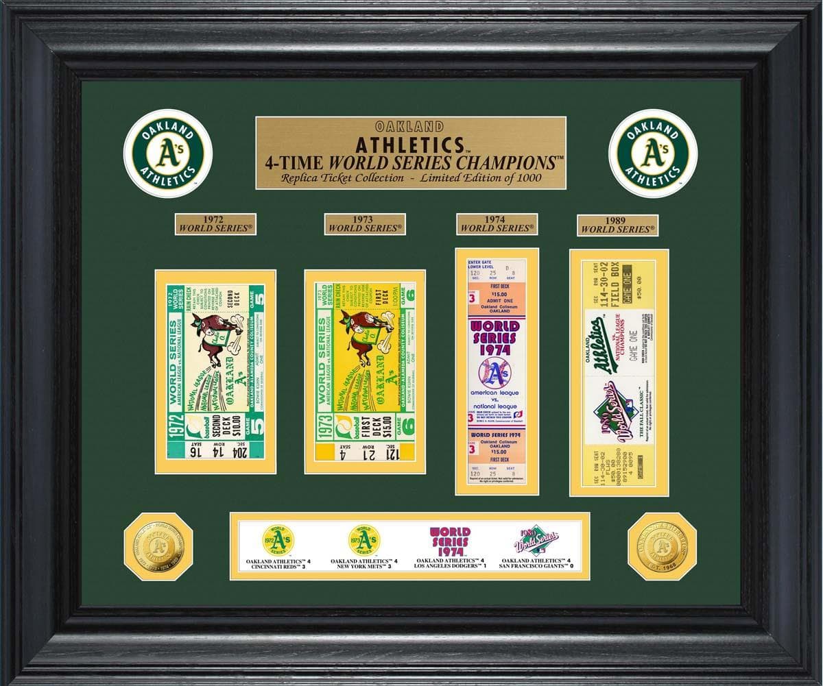 Oakland Athletics WS Deluxe Ticket Collection