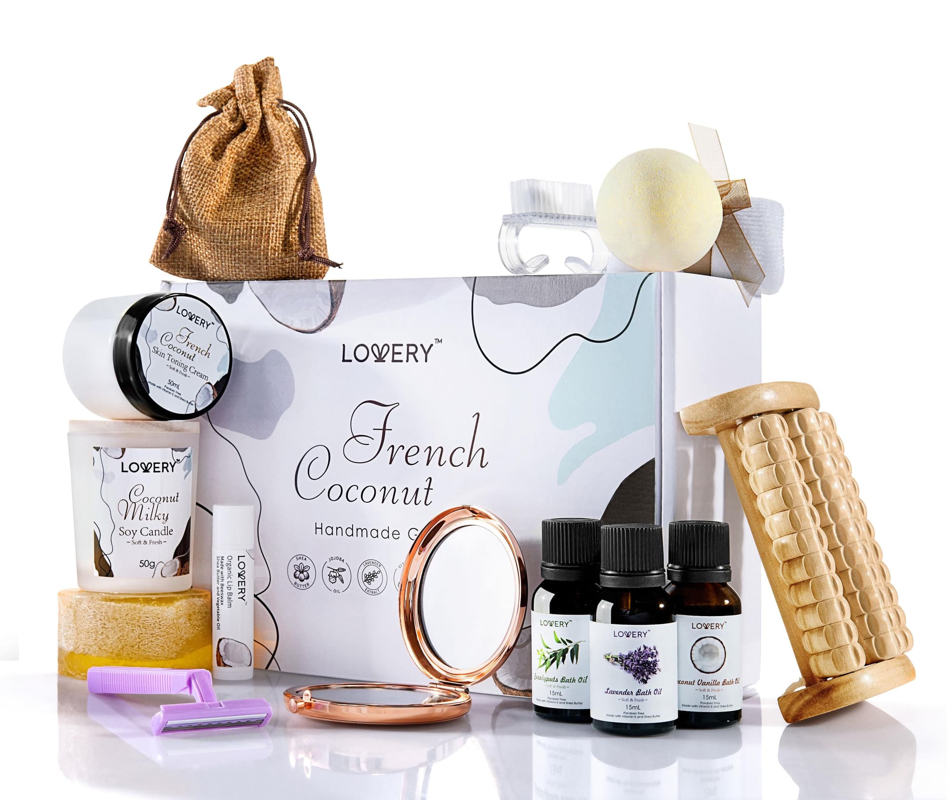 French Coconut Handmade Gift Box Size 20 Pieces