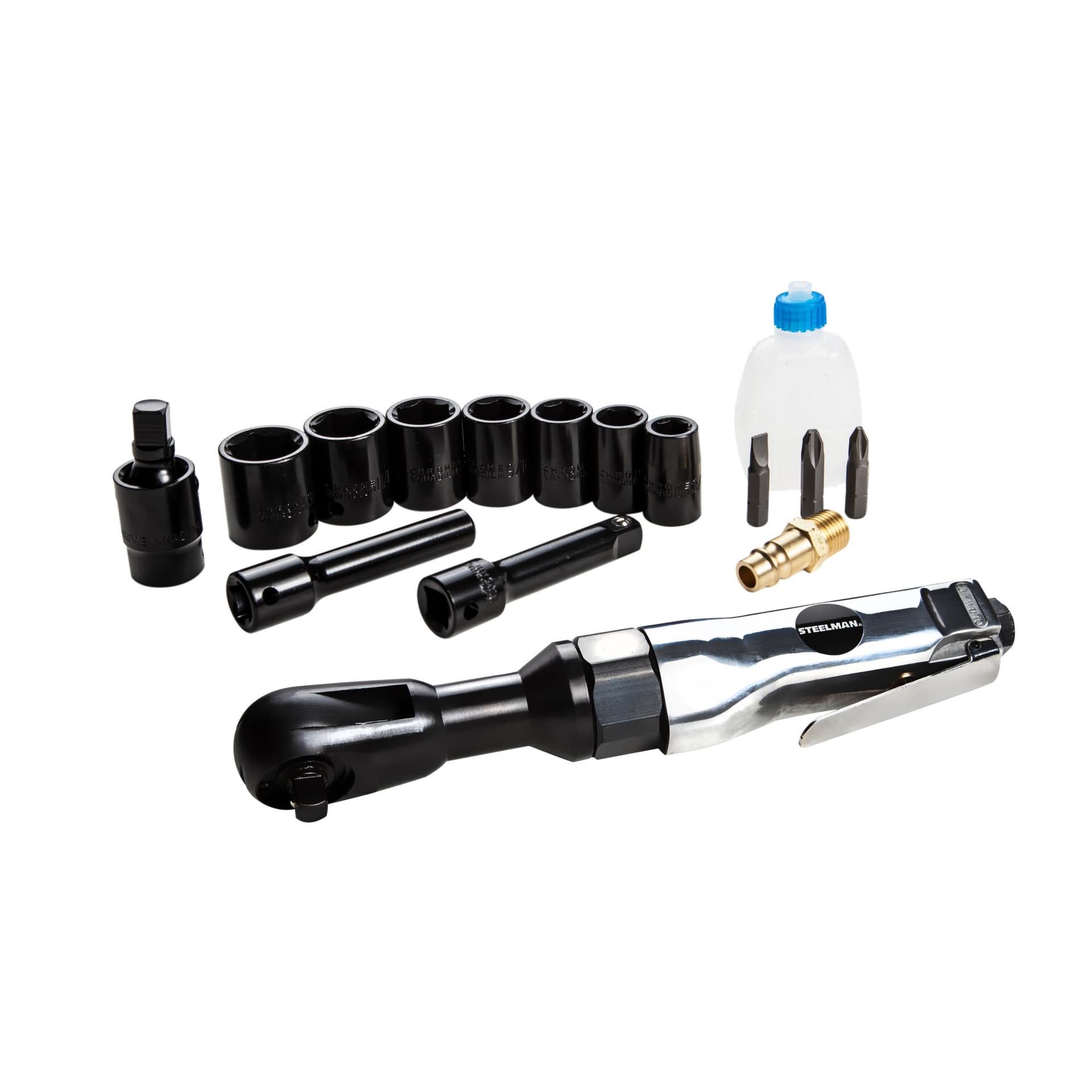 Steelman 3/8" Drive Air Ratchet 16-Piece Kit
