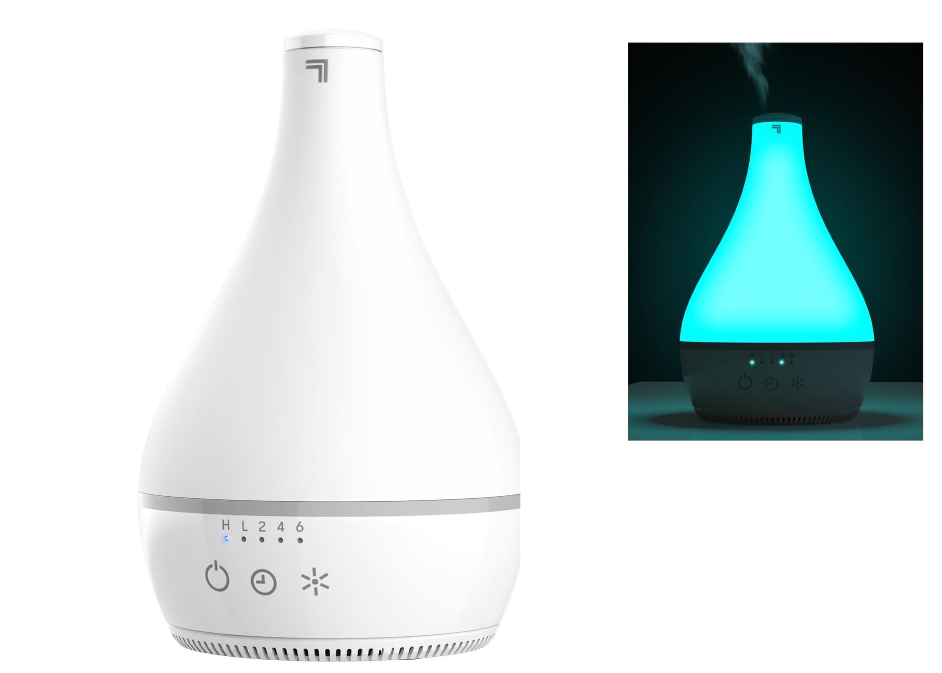 Sharper Image AROMA 2 Ultrasonic Humidifier with Aromatherapy