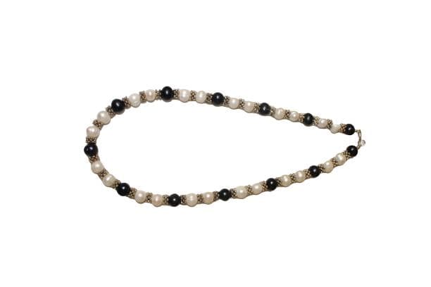 Latonia Cabella Tuxedo Pearl Necklace