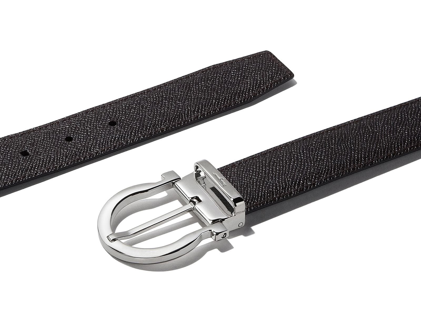 Reversible and adjustable Gancini Belt