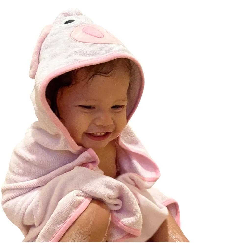 Tubimal Hooded Towel - Pig