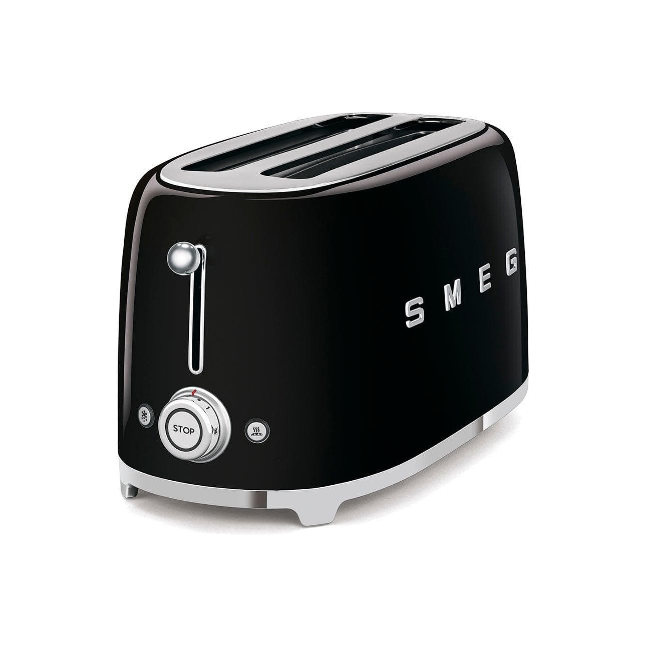 50's Retro Style 2 Slot 4 Slice Toaster Black