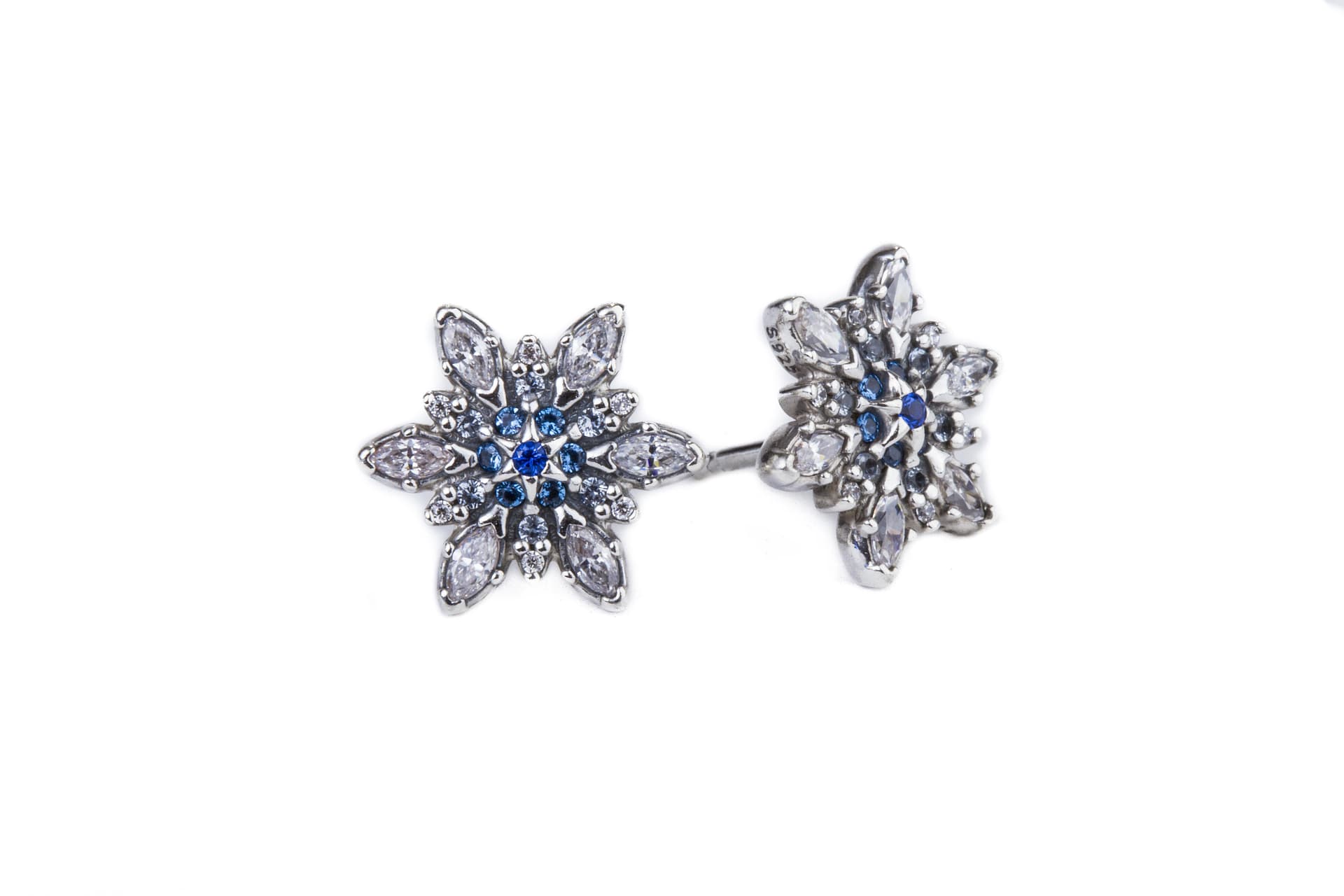 Crystalized Snowflake Earrings