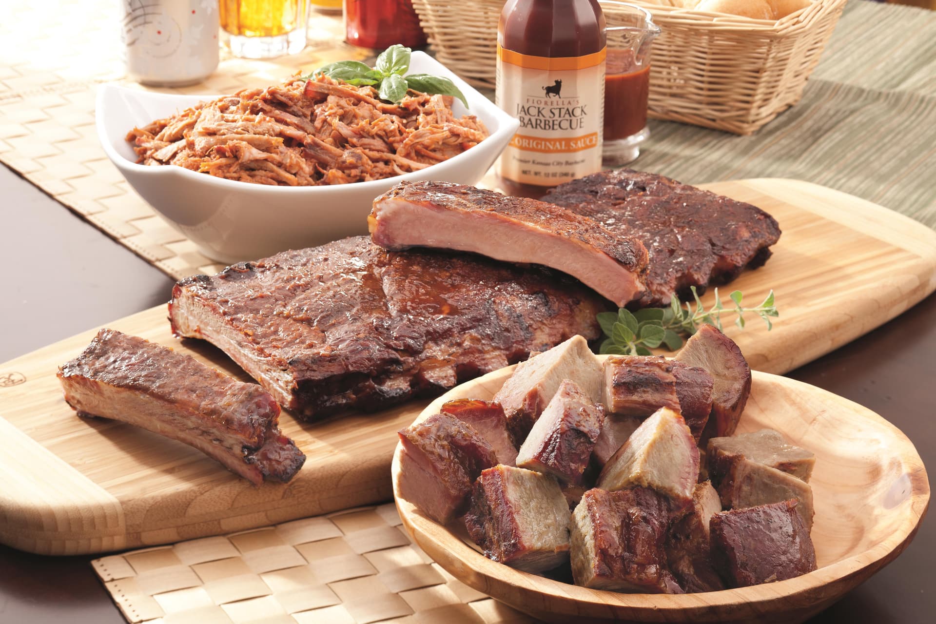 Three Meat Party Sampler Dinner KC BBQ