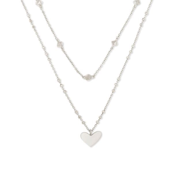 Ari Heart Multi Strand Necklace