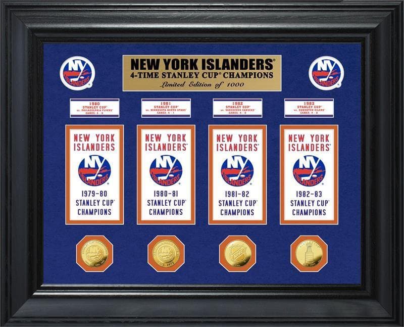 New York Islanders 4X Champions Deluxe Banner Collection