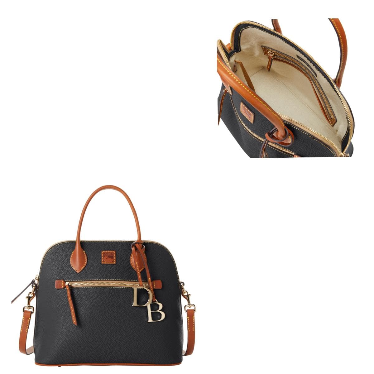 Pebble Grain Large Domed Satchel