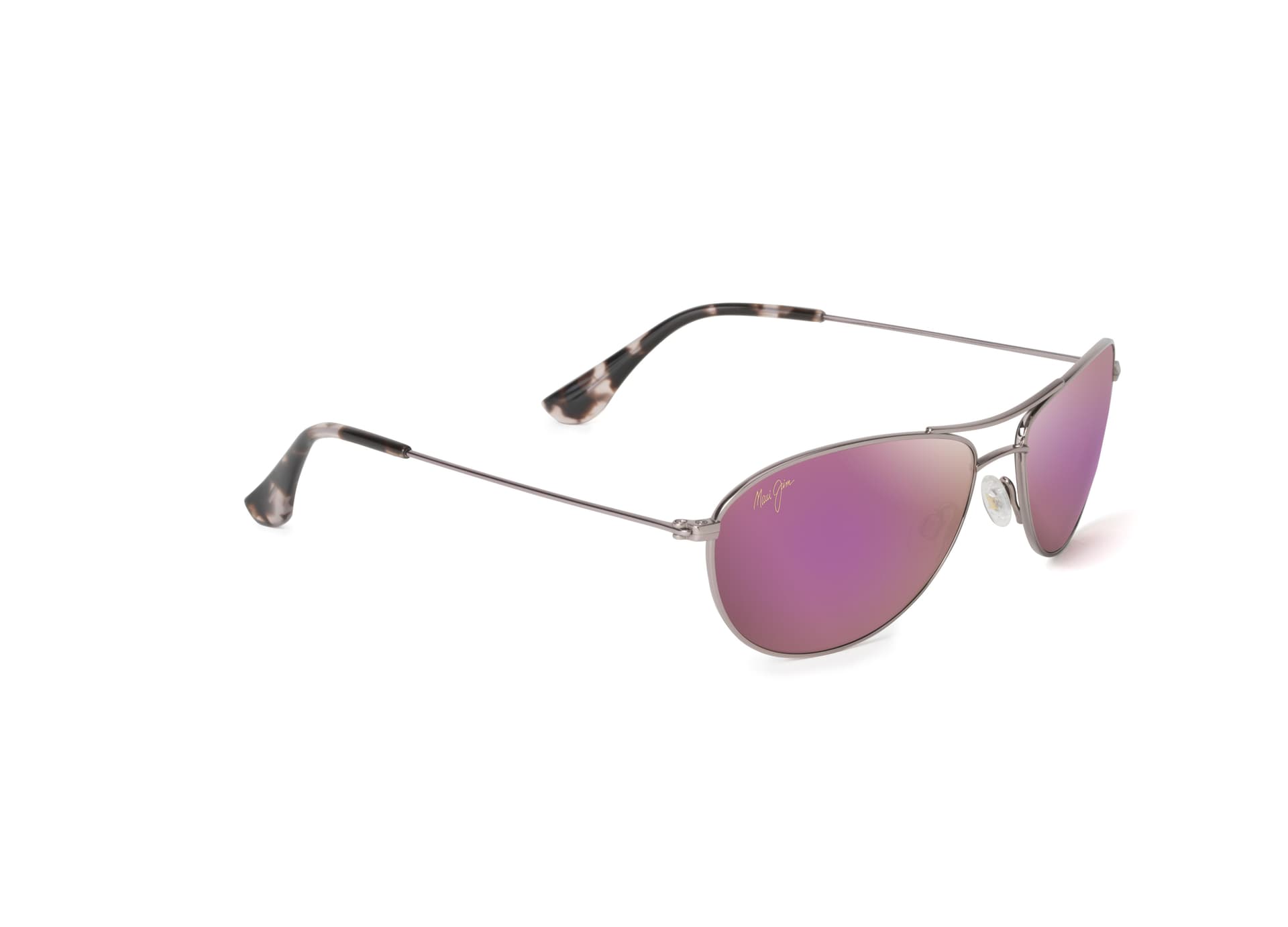 Baby Beach Polarized Sunglasses Rose Gold Frame Pink Maui Sunrise Lens