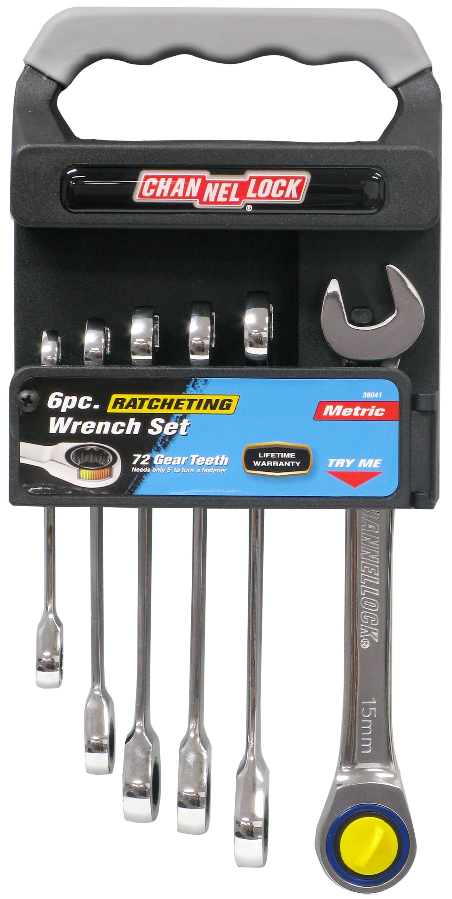 ChannelLock 6-Piece Metric Ratcheting Wrench Set