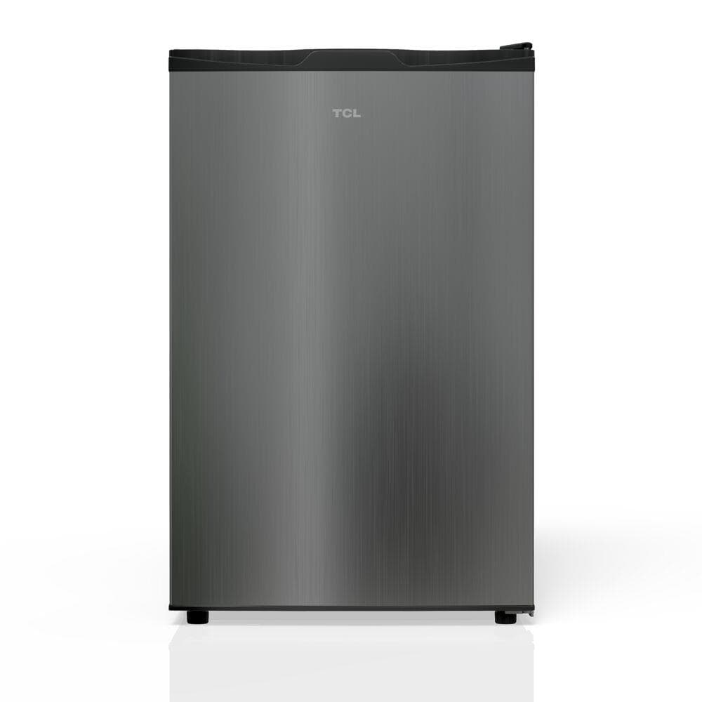 TCL 3.1 Cu. Ft. Compact Single Door Refrigerator in Silver, Compact