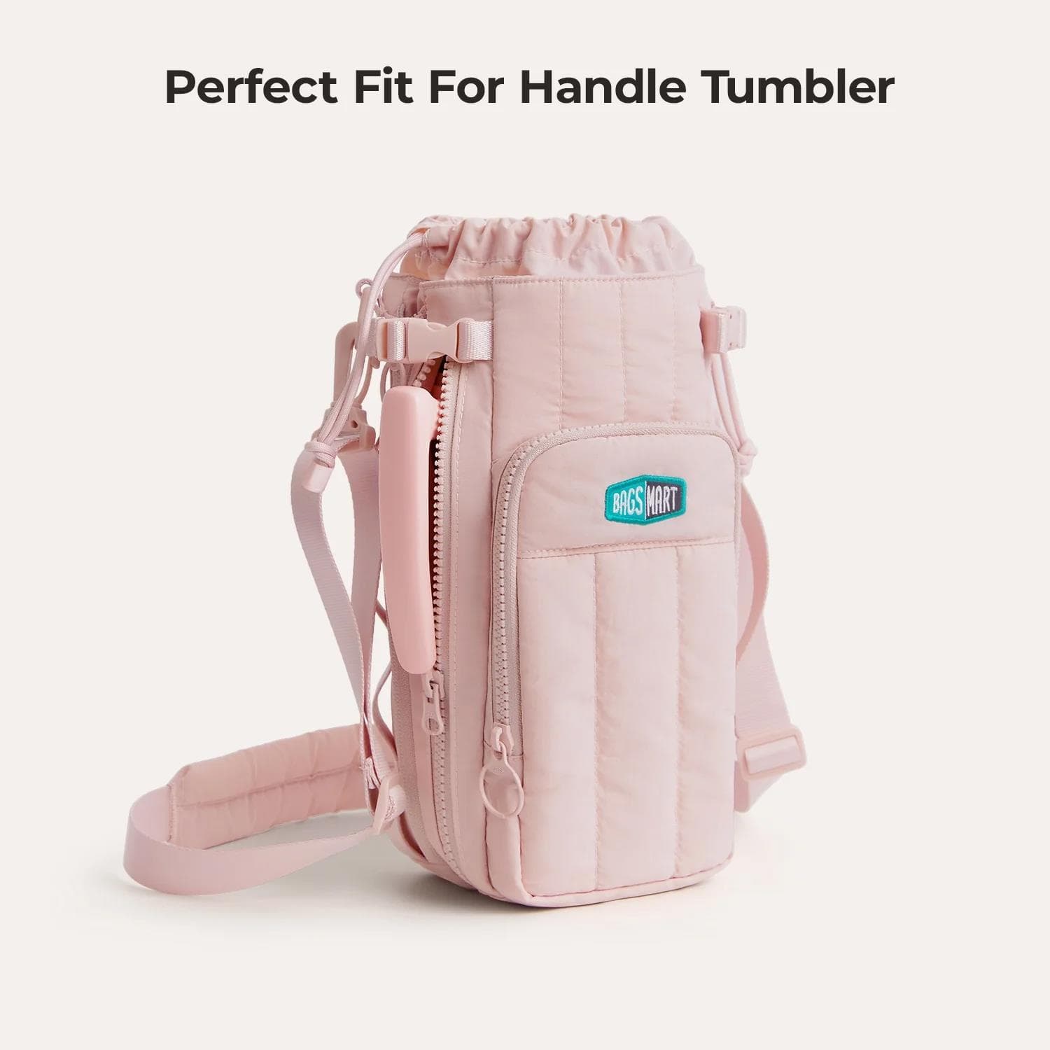 BagsMart Walker 32oz - 64oz Expandable Water Bottle Sling - Pink