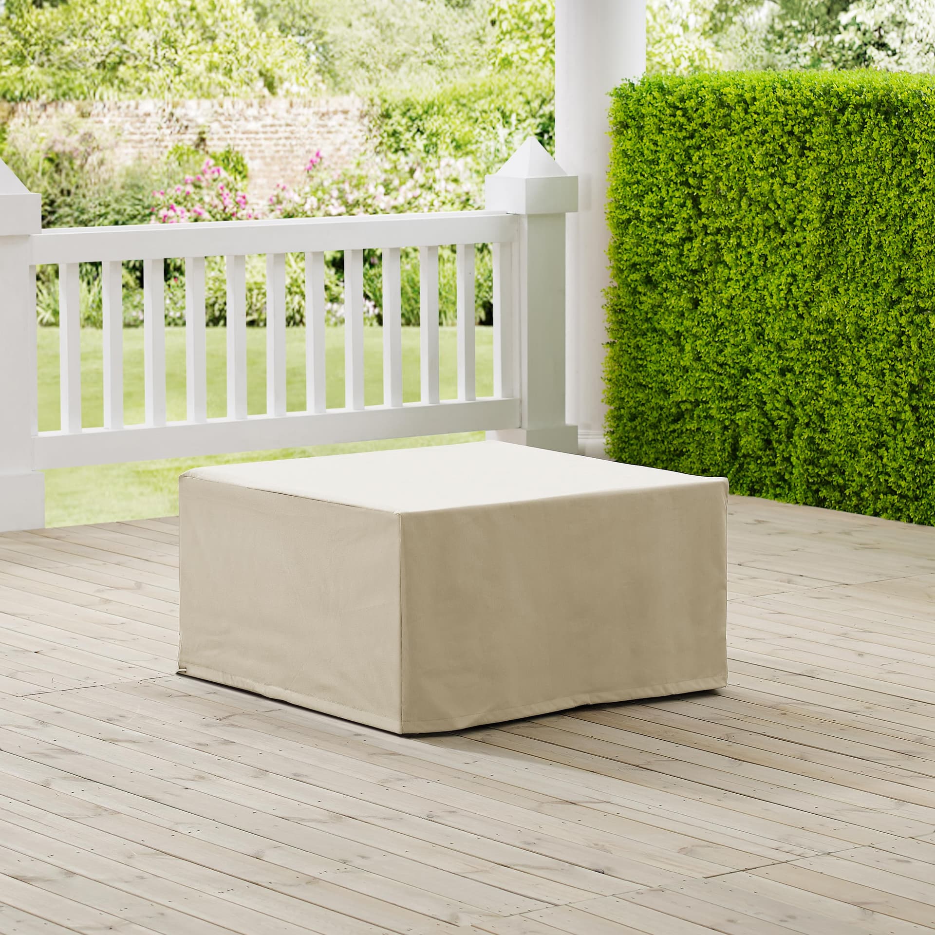 Square Outdoor Coffee Table And Ottoman Furniture Cover