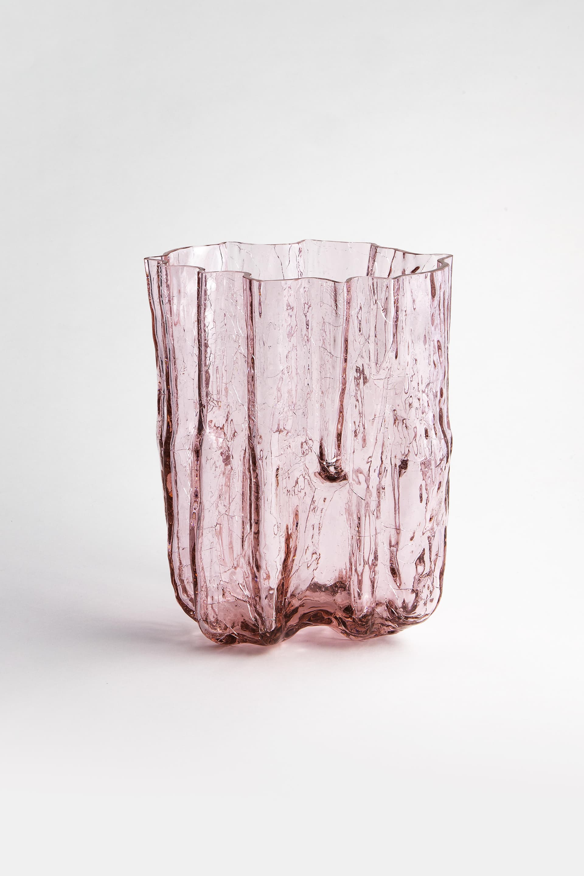 Crackle Vase Pink Tall