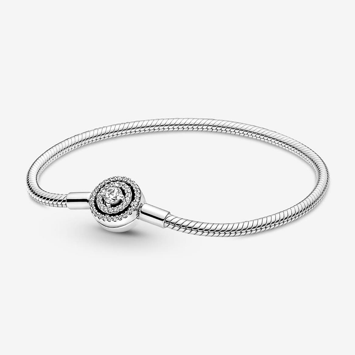 Moments Halo Snake Chain Bracelet Size 7.5"