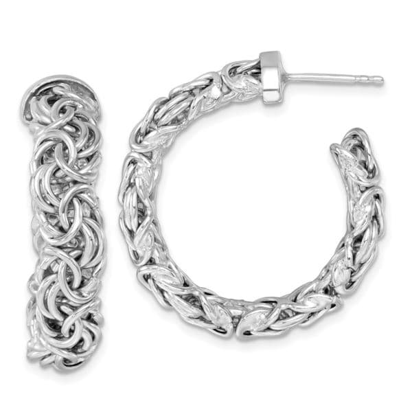 Sterling Sliver Byzantine Earrings