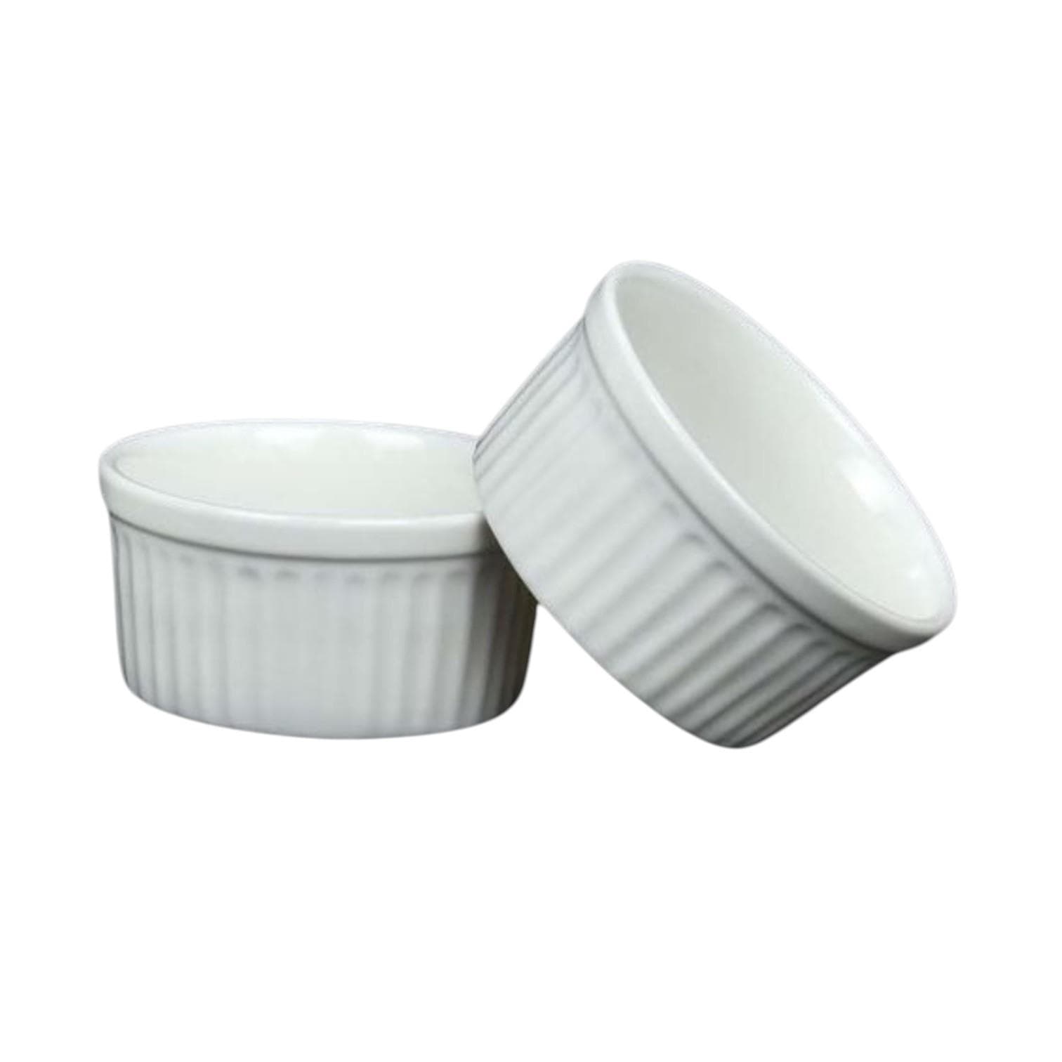 Set of 6 Ceramic 3.5" Baking Ramekin Bowls