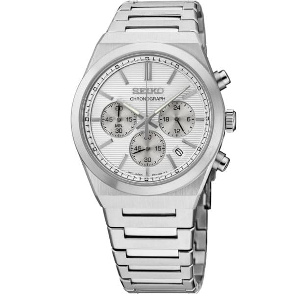 Essentials SS Quartz Chronograph Silver Dial