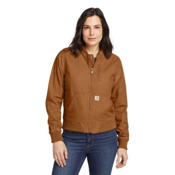Women's Rugged Flex Crawford Jacket-Brown-LG