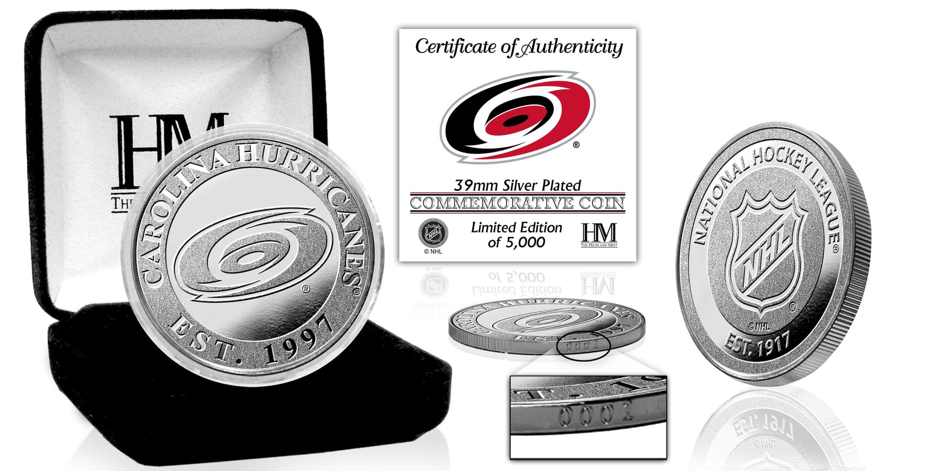 Carolina Hurricanes Silver Coin