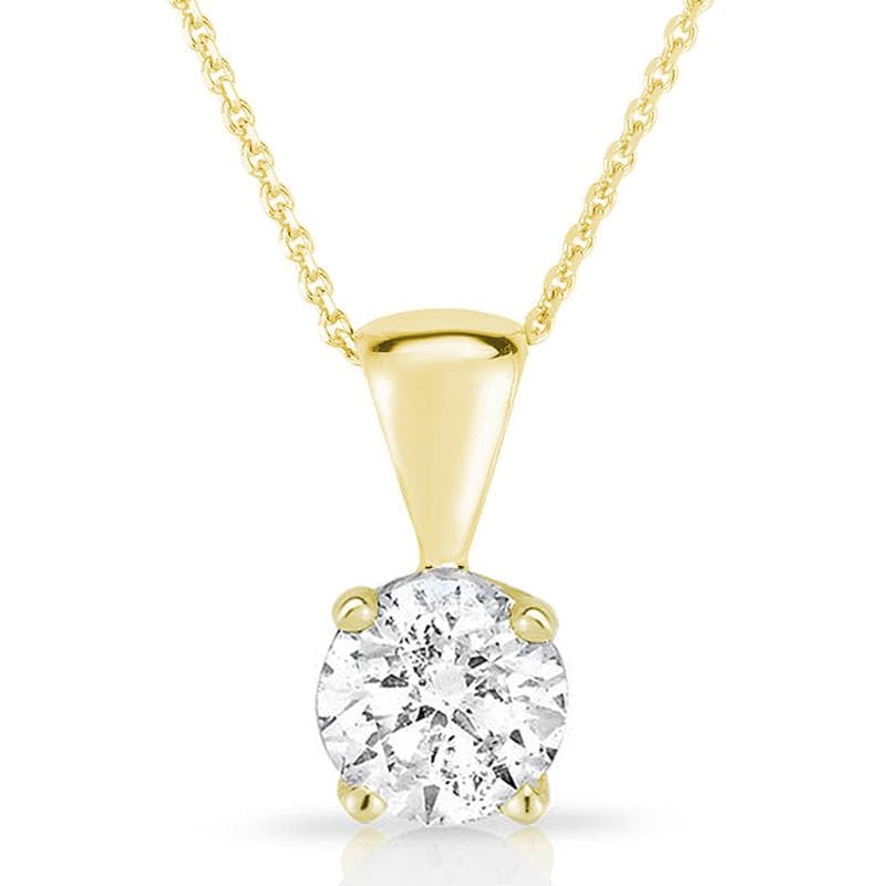 14k Yellow Gold Diamond Necklace .50ct