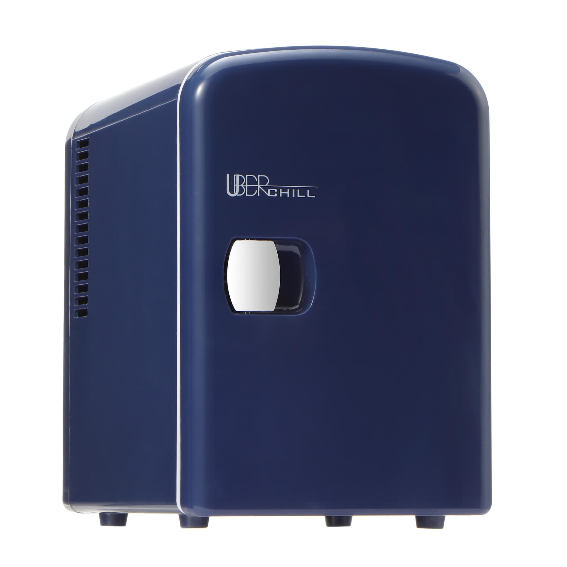 Uber Chill 6 Can Mini Fridge Silver