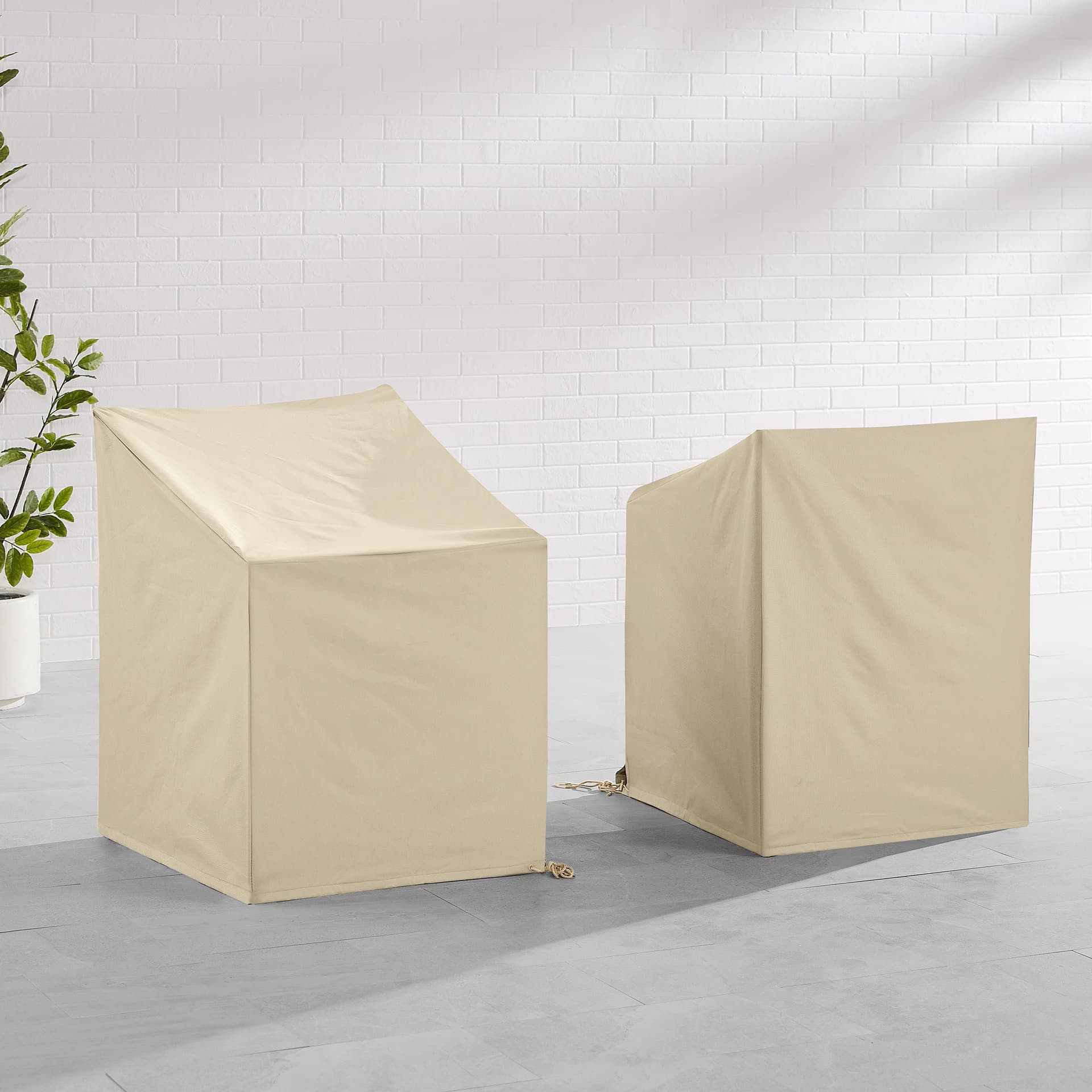 2Pc Outdoor Dining Arm Chair Furniture Cover Set