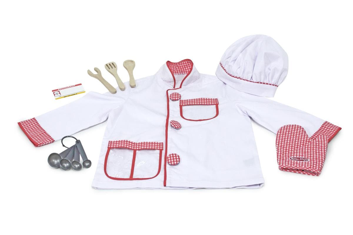 Chef Role Play Costume Set Ages 3-6 Years